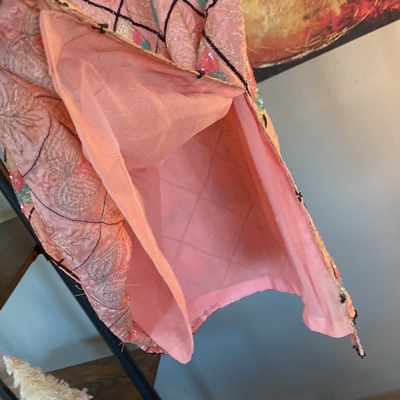 Hollywood studios Vintage beaded pink size 2 skirt - Picture 9 of 16